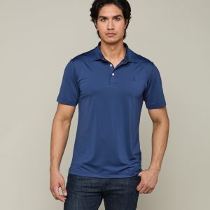 Lucchese Golf Polo :: Dallas Cowboys Navy