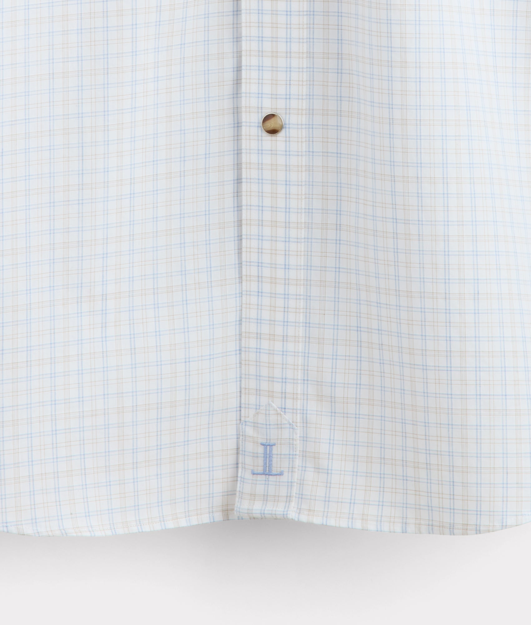 El Paso Plaids :: Blue/Tan Mini Check - Image 9