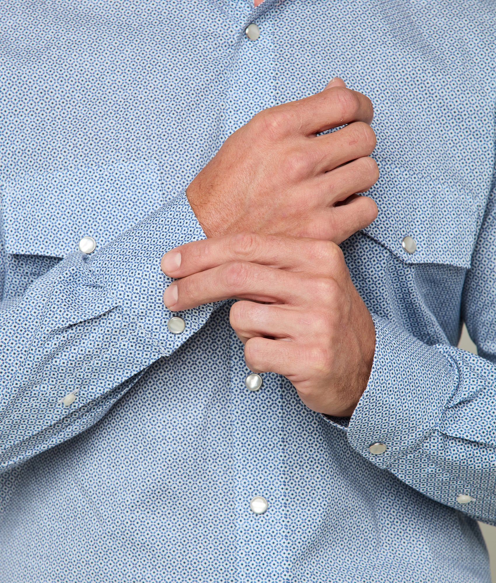 Telluride :: Blue/White Geometrical Print - Image 5