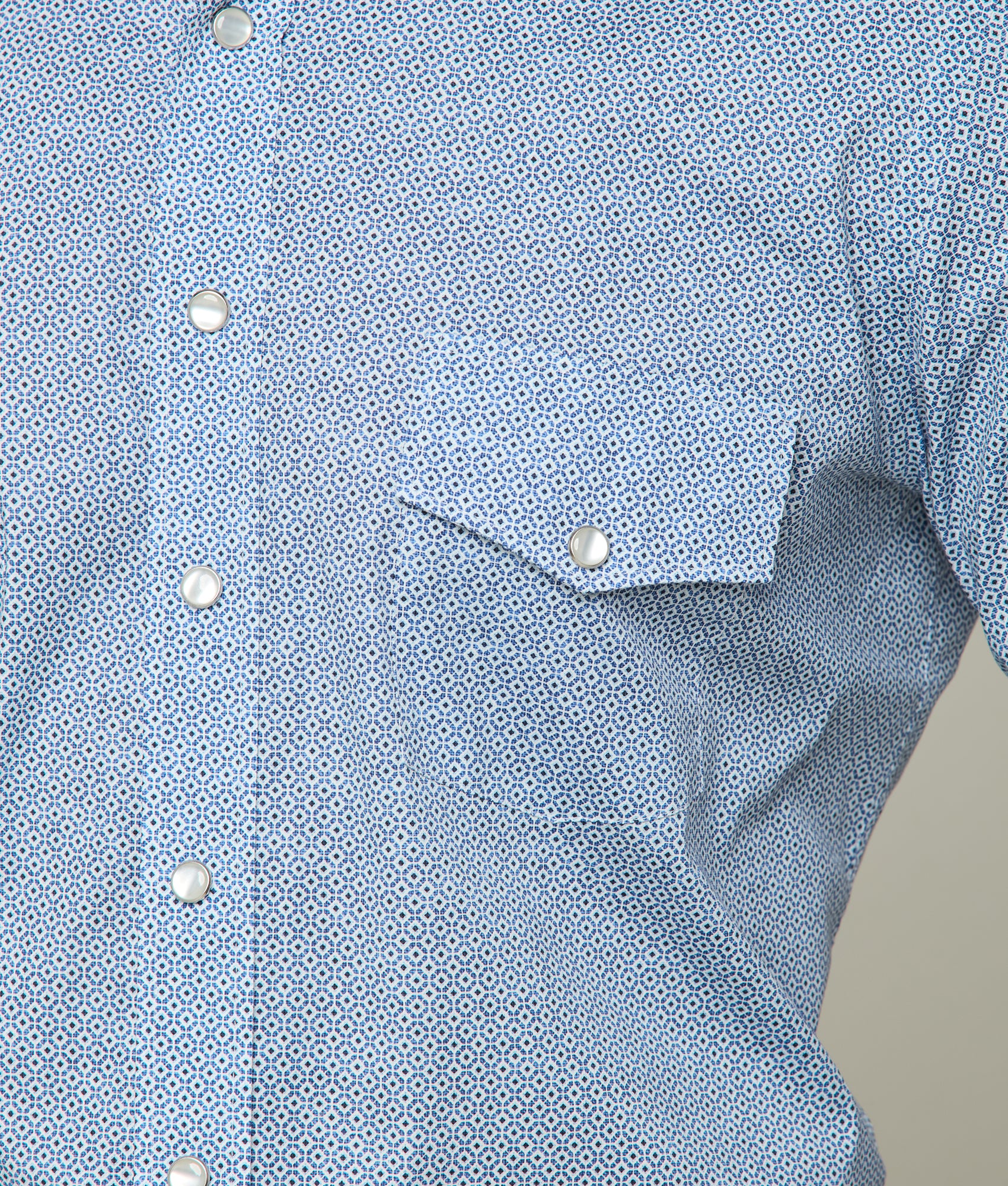 Telluride :: Blue/White Geometrical Print - Image 4