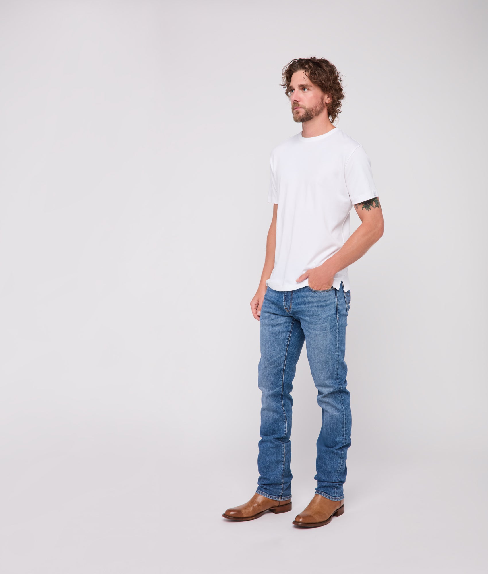 Lucchese x Parker McCollum Pima Cotton Tee :: White - Image 11