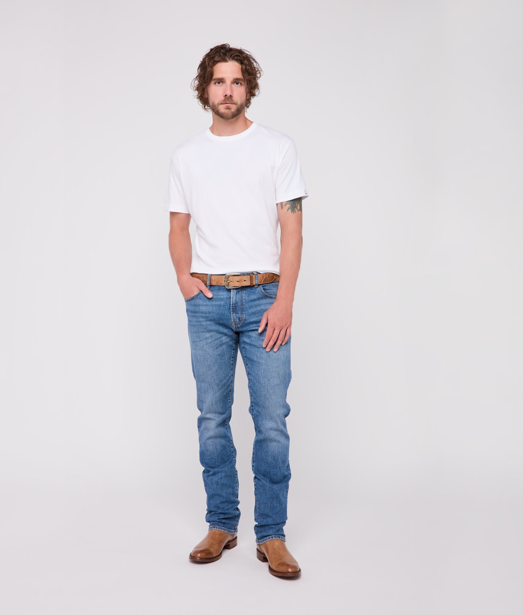 Lucchese x Parker McCollum Pima Cotton Tee :: White - Image 12
