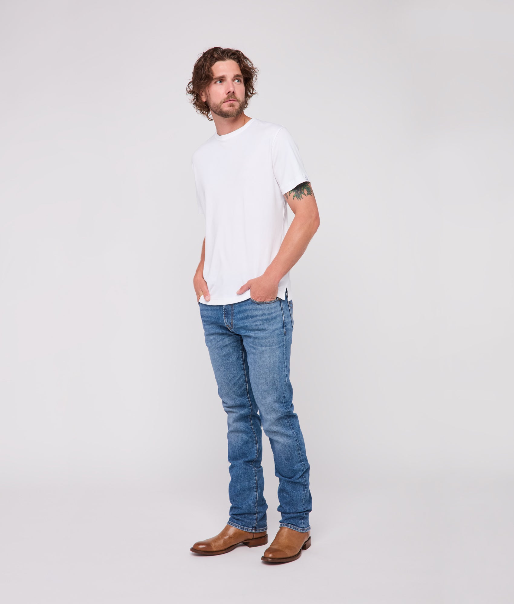 Lucchese x Parker McCollum Pima Cotton Tee :: White - Image 13