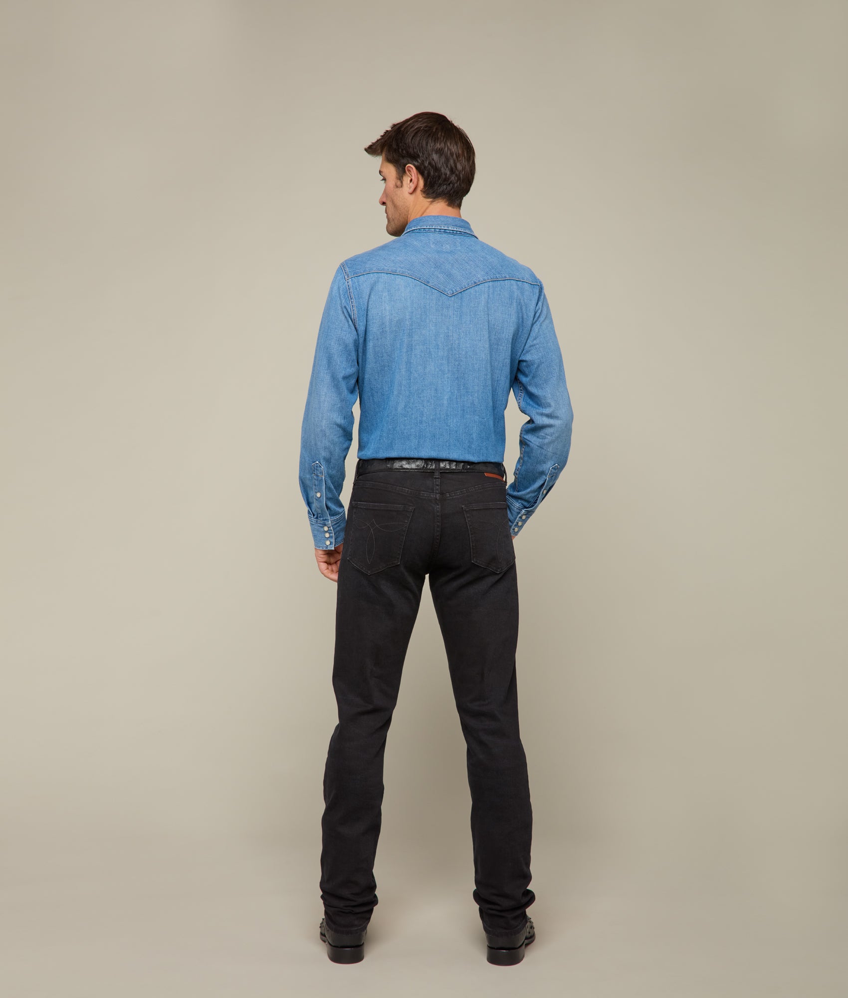 Jesse Men's Slim Straight Jean :: Oil Resin - Image 5