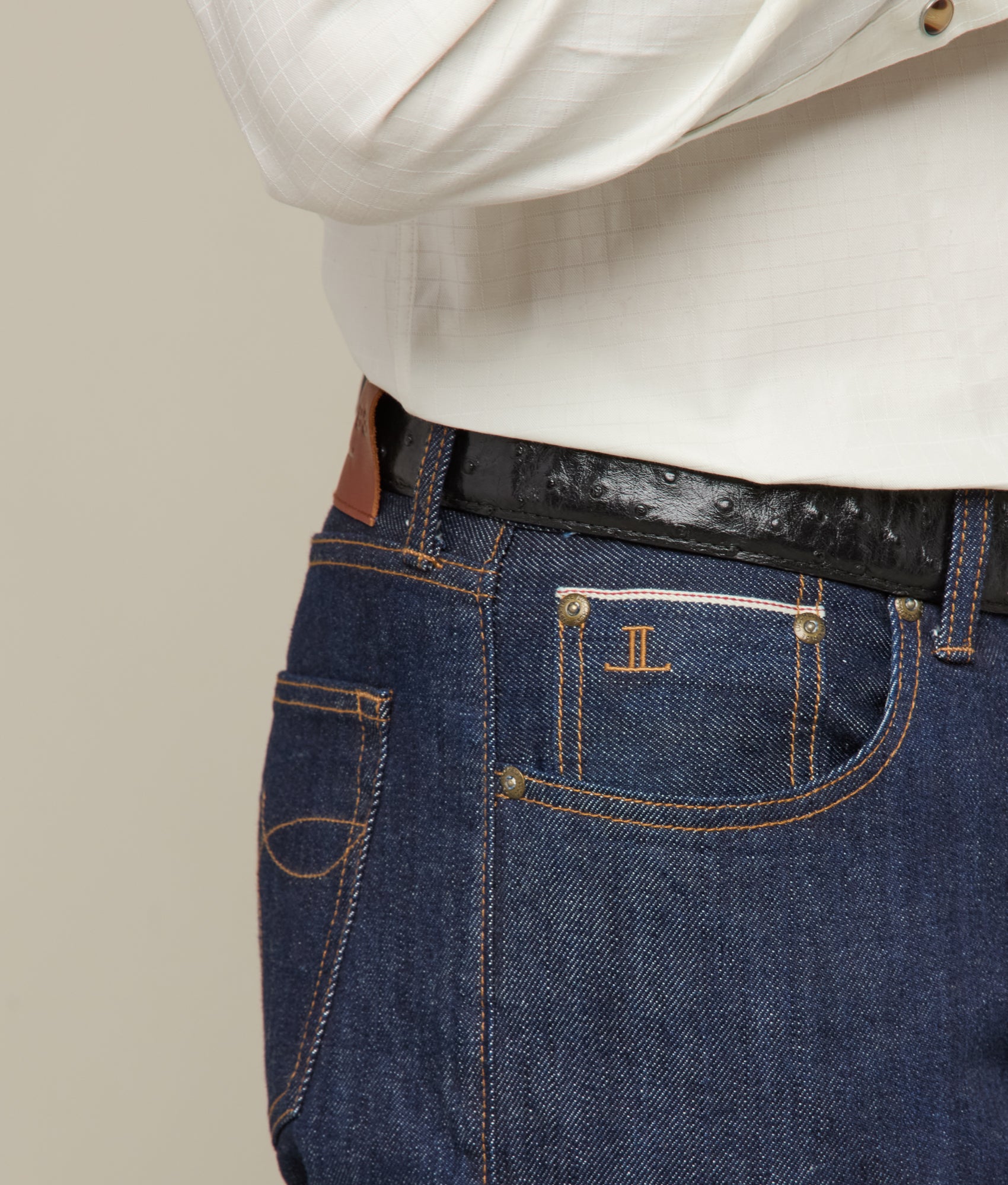 Jesse Men's Slim Straight Jean :: Cavalry Blue - Image 6