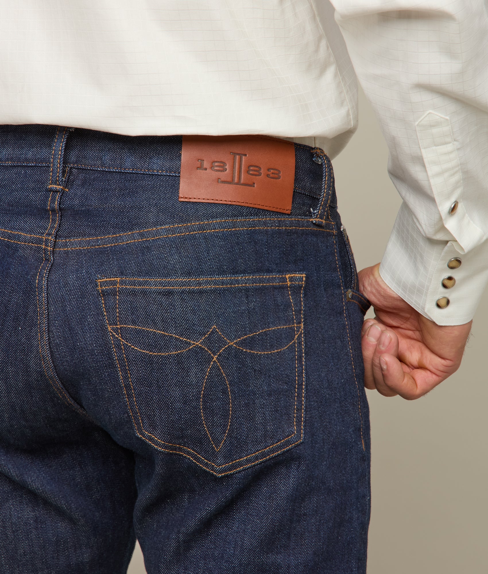 Jesse Men's Slim Straight Jean :: Cavalry Blue - Image 7