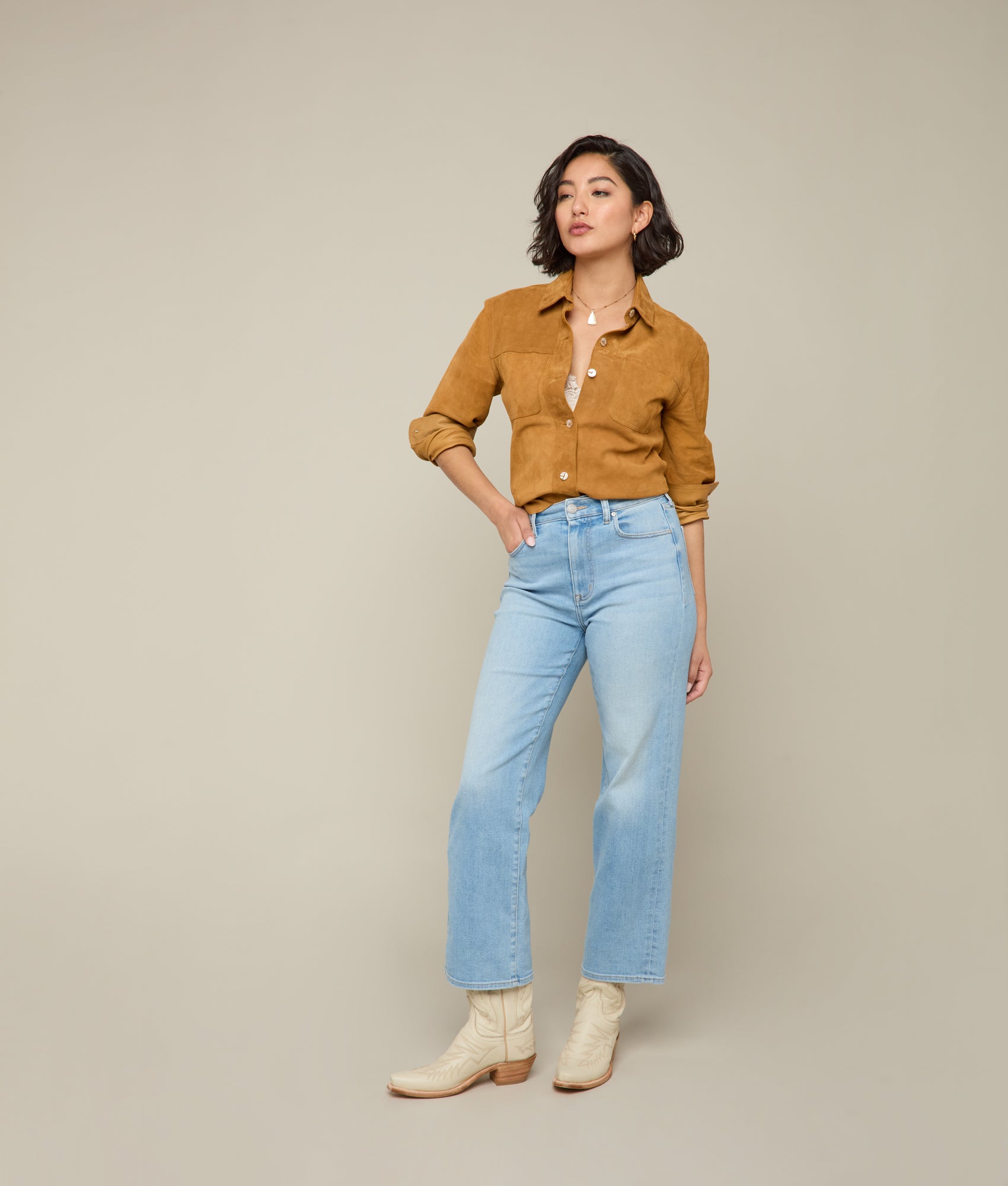 Jolene High-Rise Straight Leg Jean :: Prairie - Image 3