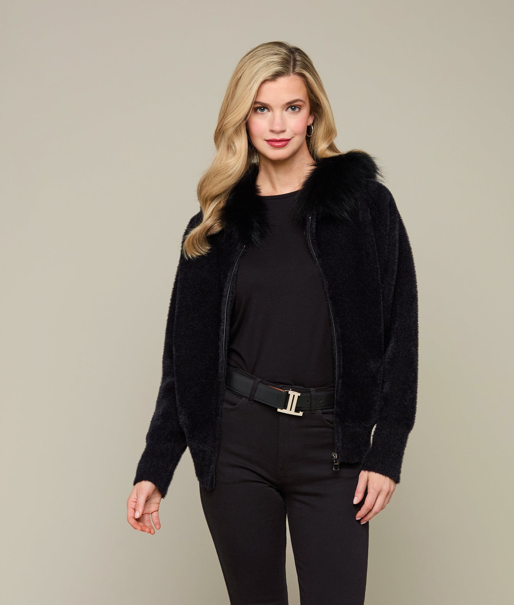 Women's Mirrored L Belt :: Black - Image 2