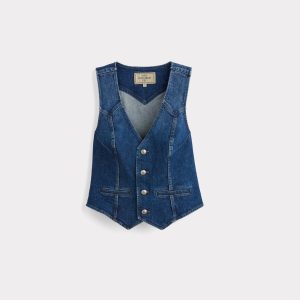 Riley Denim Vest :: Summer Moon
