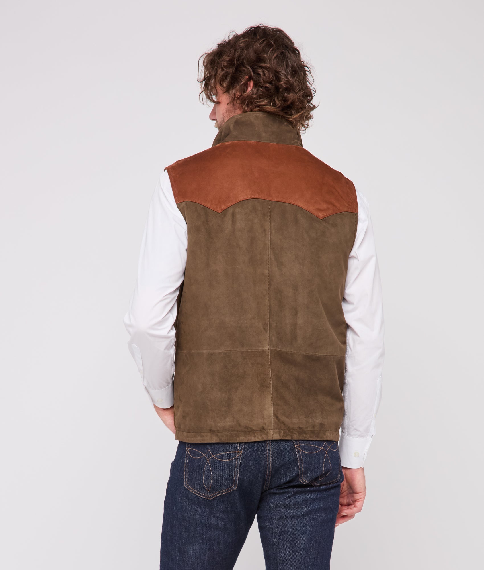 Rit Two-Tone Vest :: Olive - Image 8