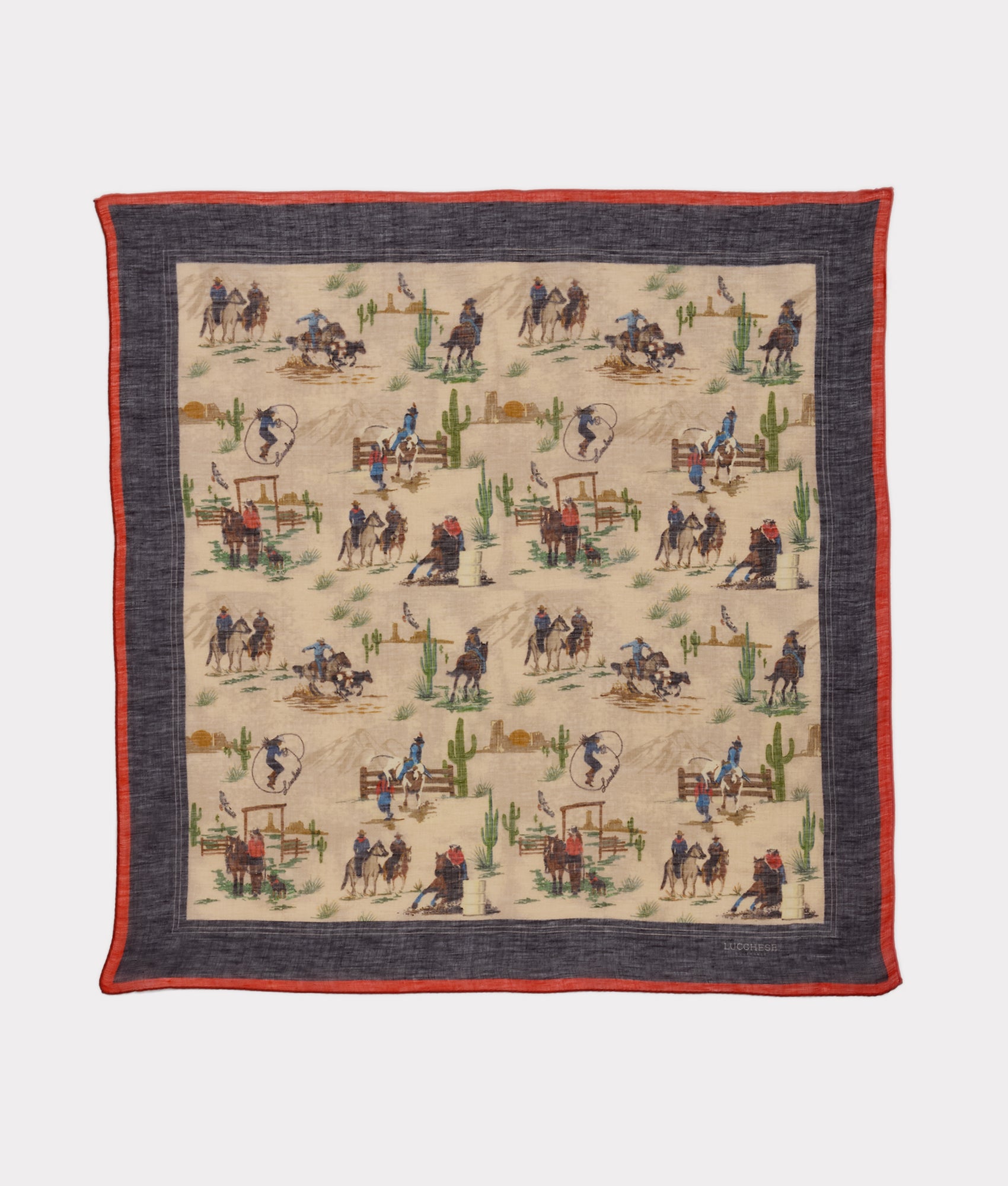 Frontier Scarf :: Cream/Blue