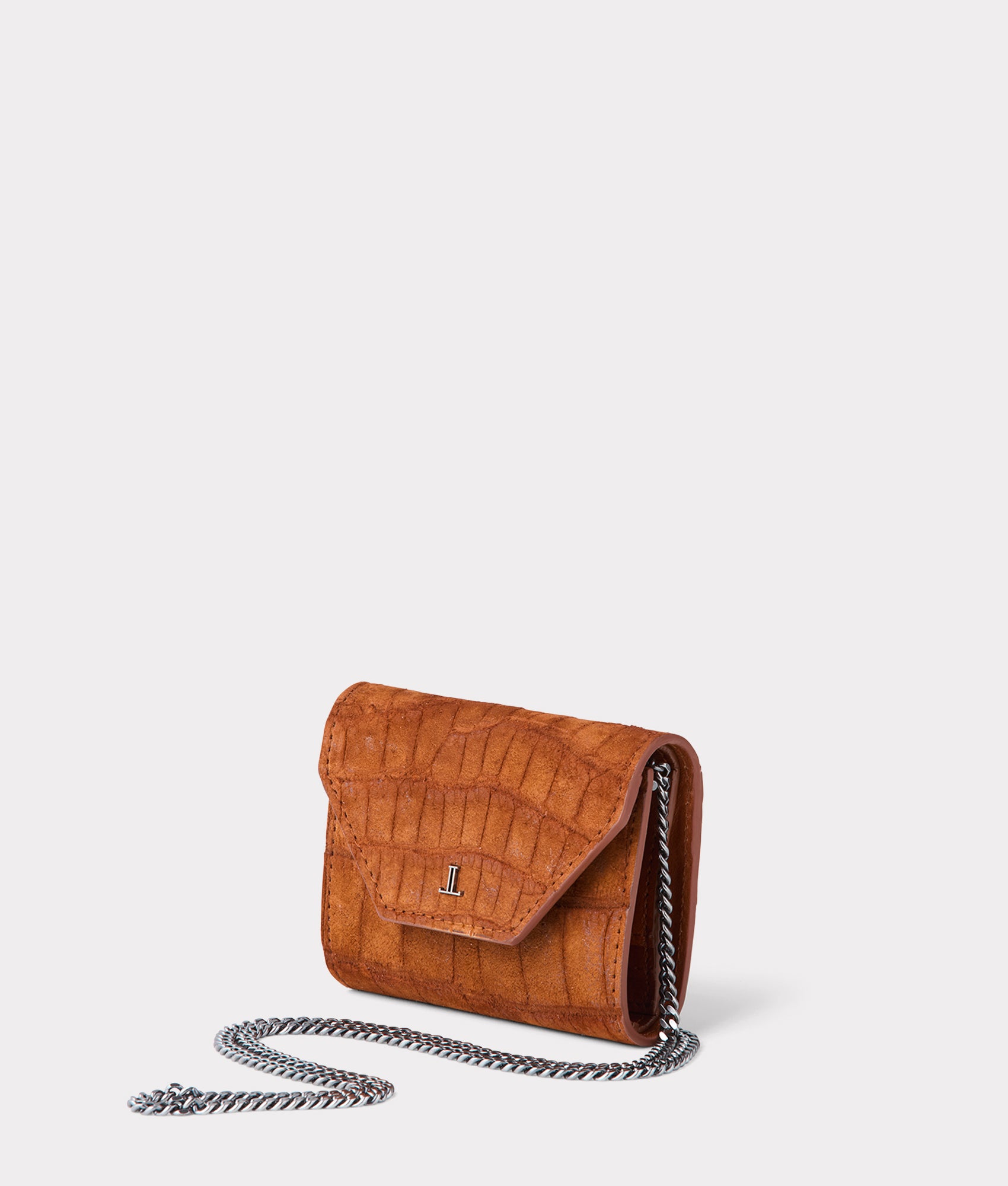 Exotic Short Wallet On A Chain :: Cognac - Image 9