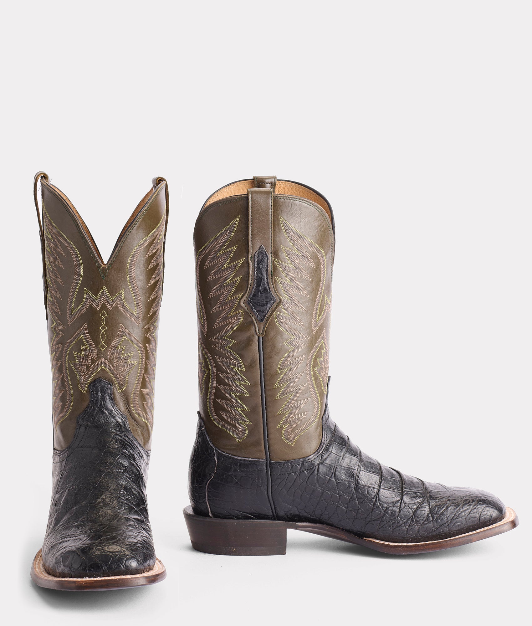 Bryan Exotic :: Black + Olive - Image 2