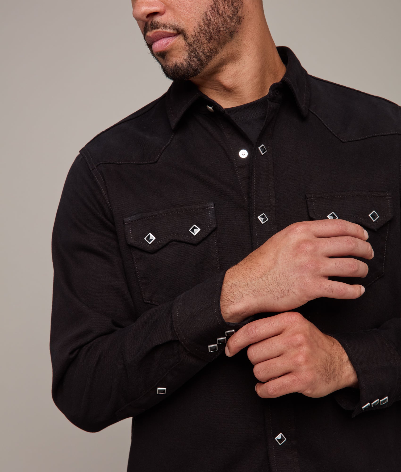 Sawyer Sawtooth Pocket Shirt :: Black - Image 8