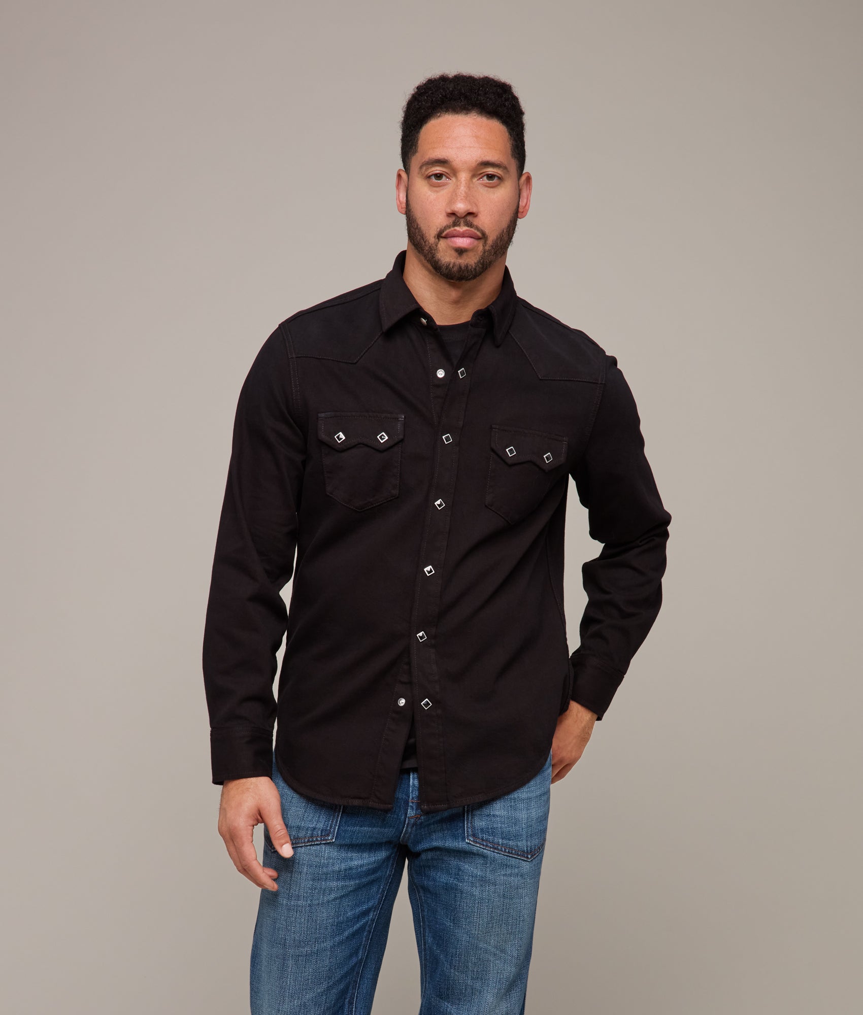 Sawyer Sawtooth Pocket Shirt :: Black - Image 10