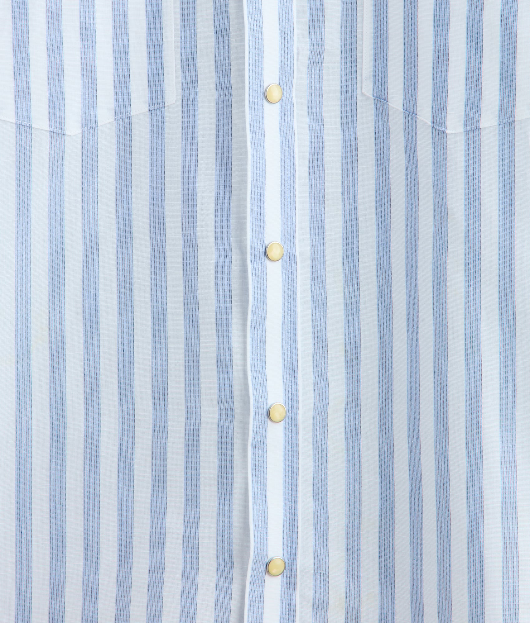 Lucchese x Parker McCollum Long Sleeve Snap :: White/Blue Stripe - Image 11