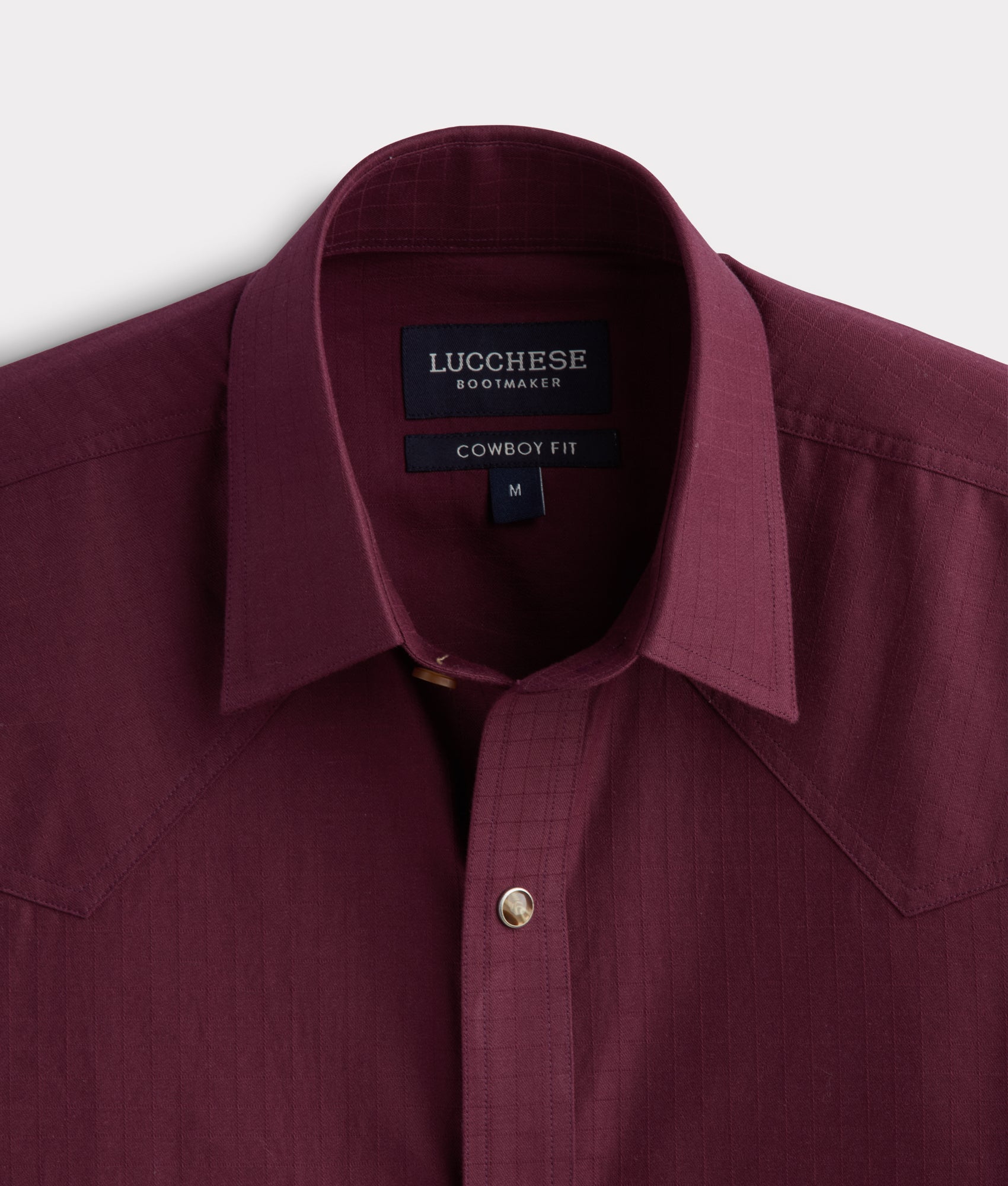 Square Dobby Shirt :: Black Cherry - Image 10