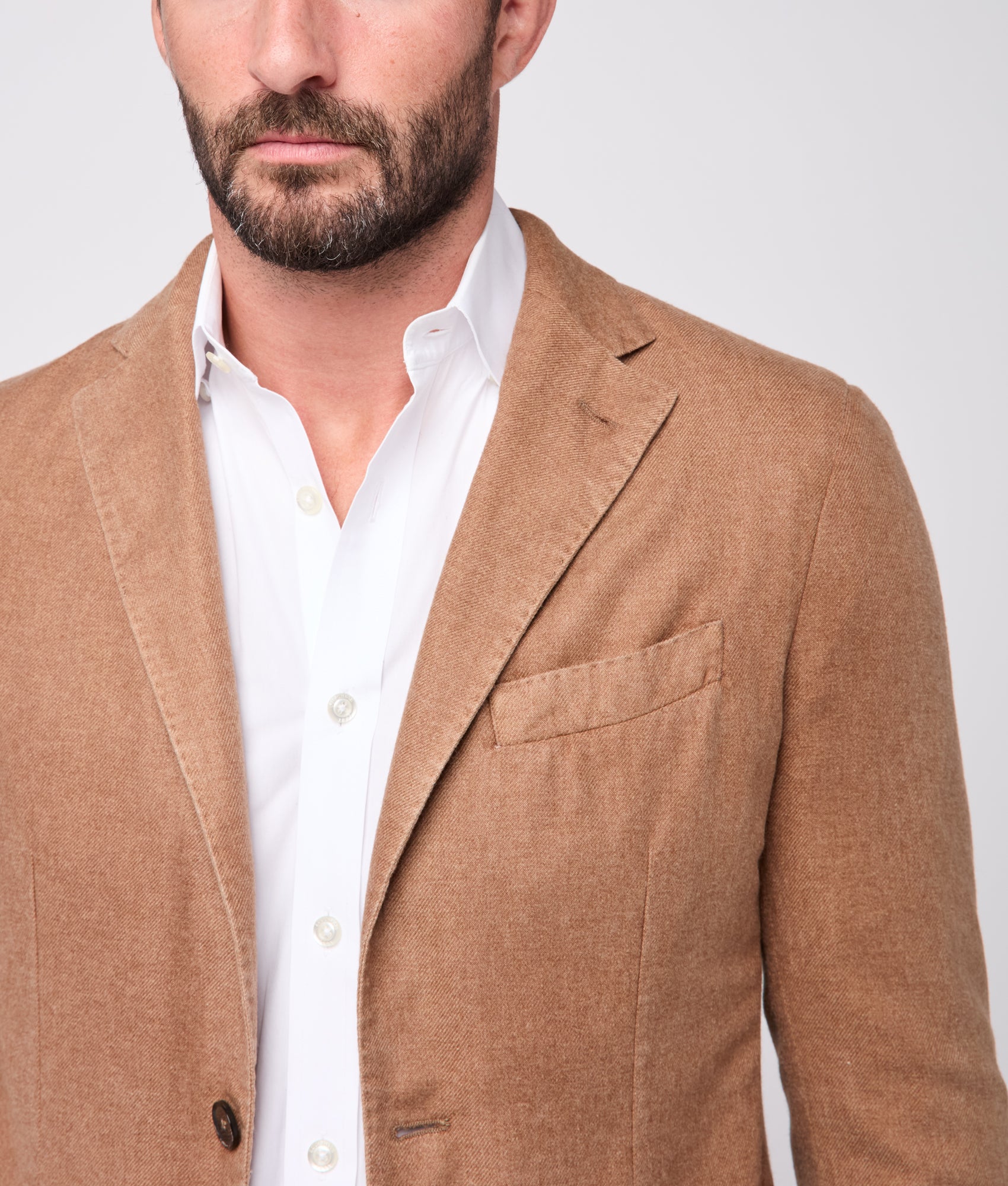 Herringbone Sport Coat - Modern Fit :: Toffee - Image 4