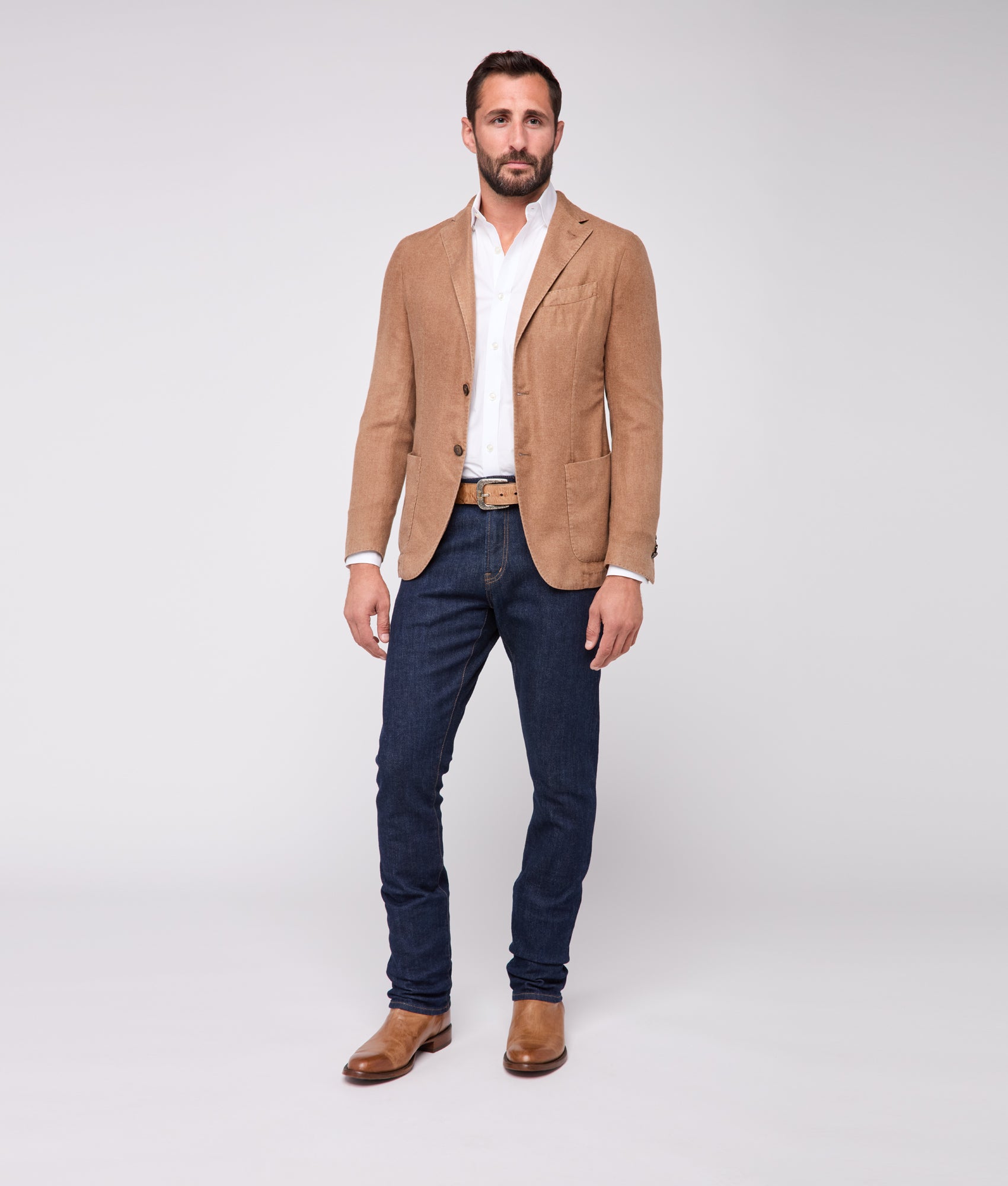 Herringbone Sport Coat - Modern Fit :: Toffee - Image 2