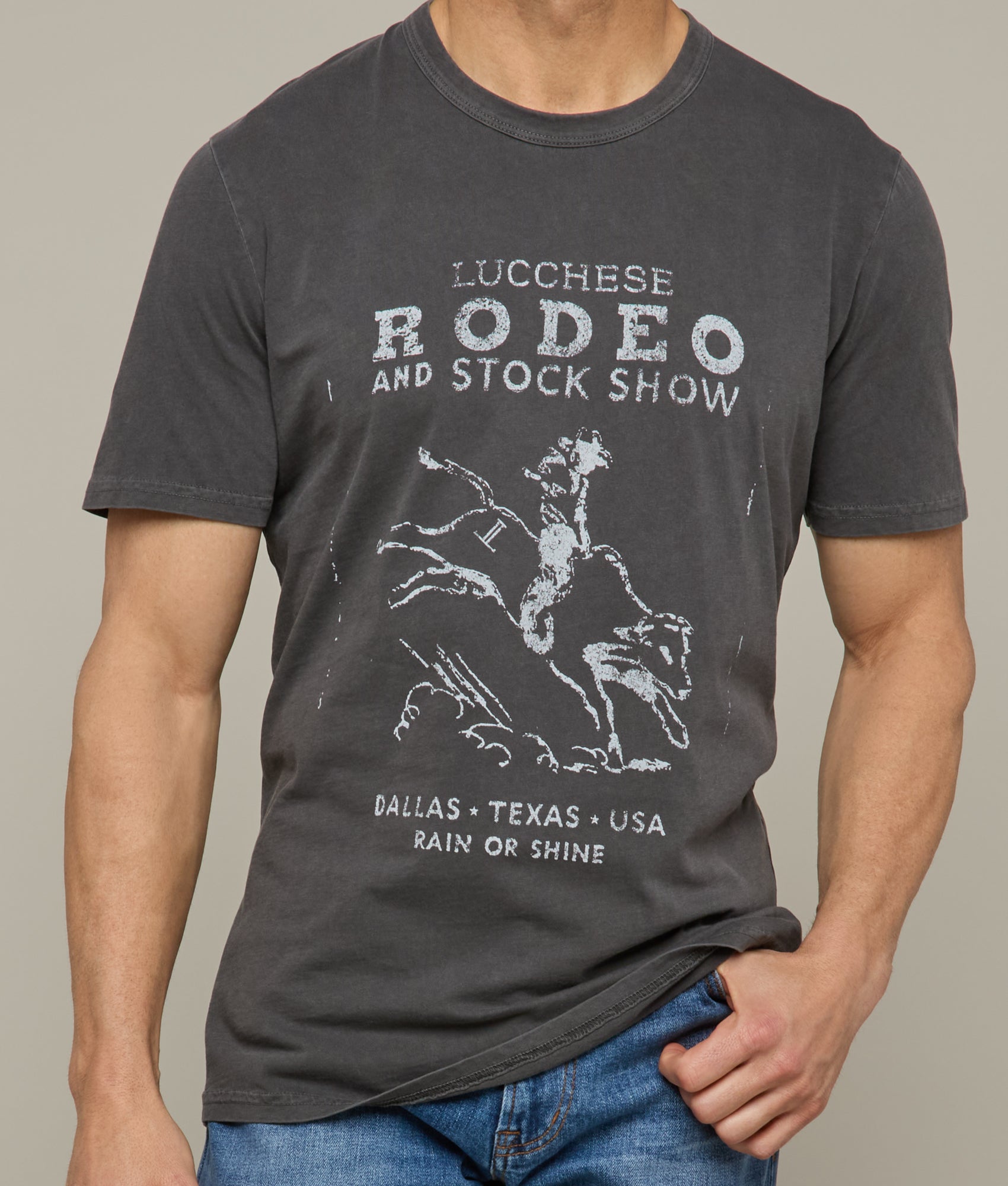 Rodeo Stub Tee :: Carbon - Image 5