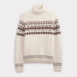 Edwin Turtleneck Sweater :: Cream/Brown