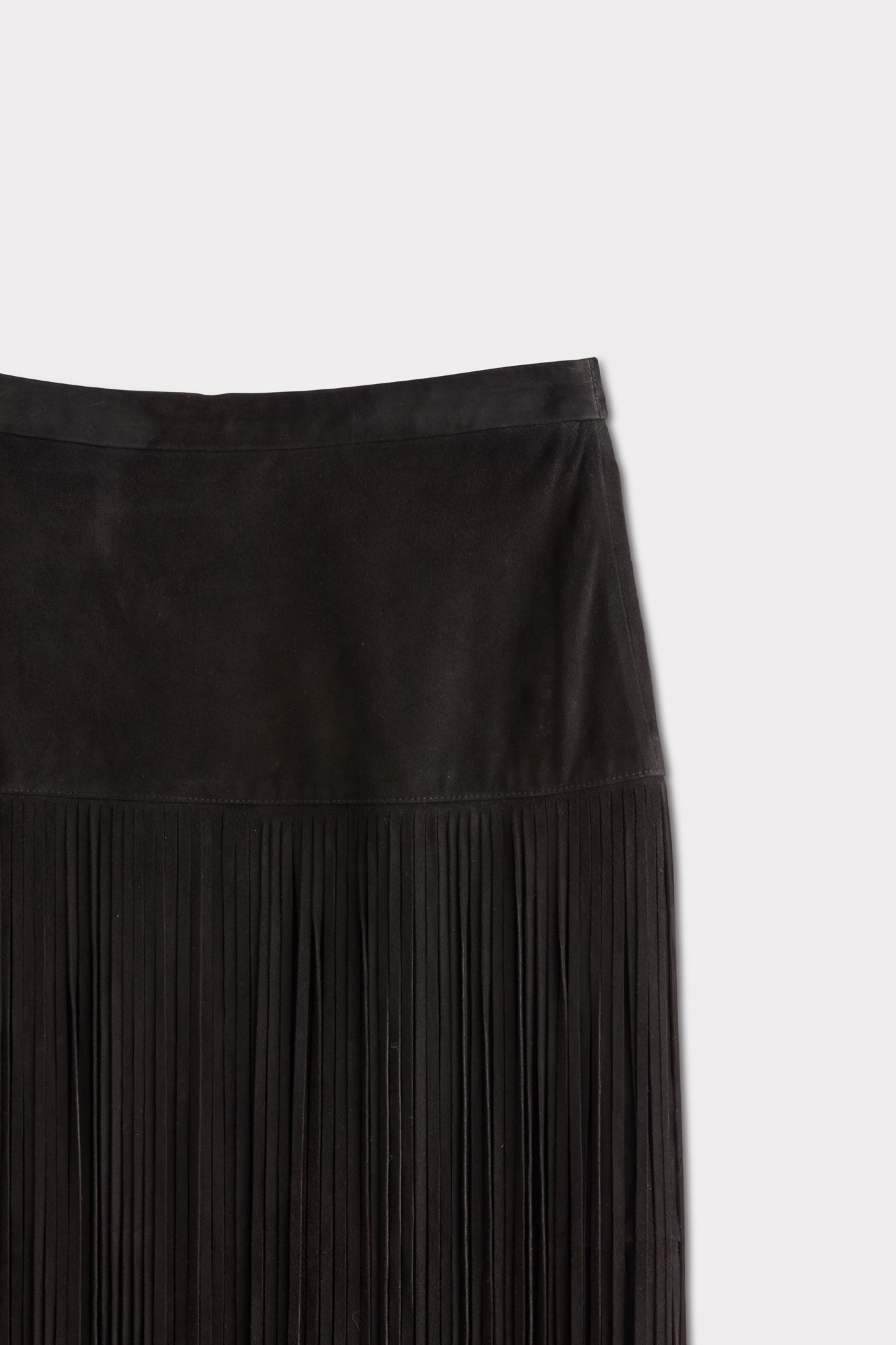 Rhiannon Fringe Skirt :: Black - Image 8