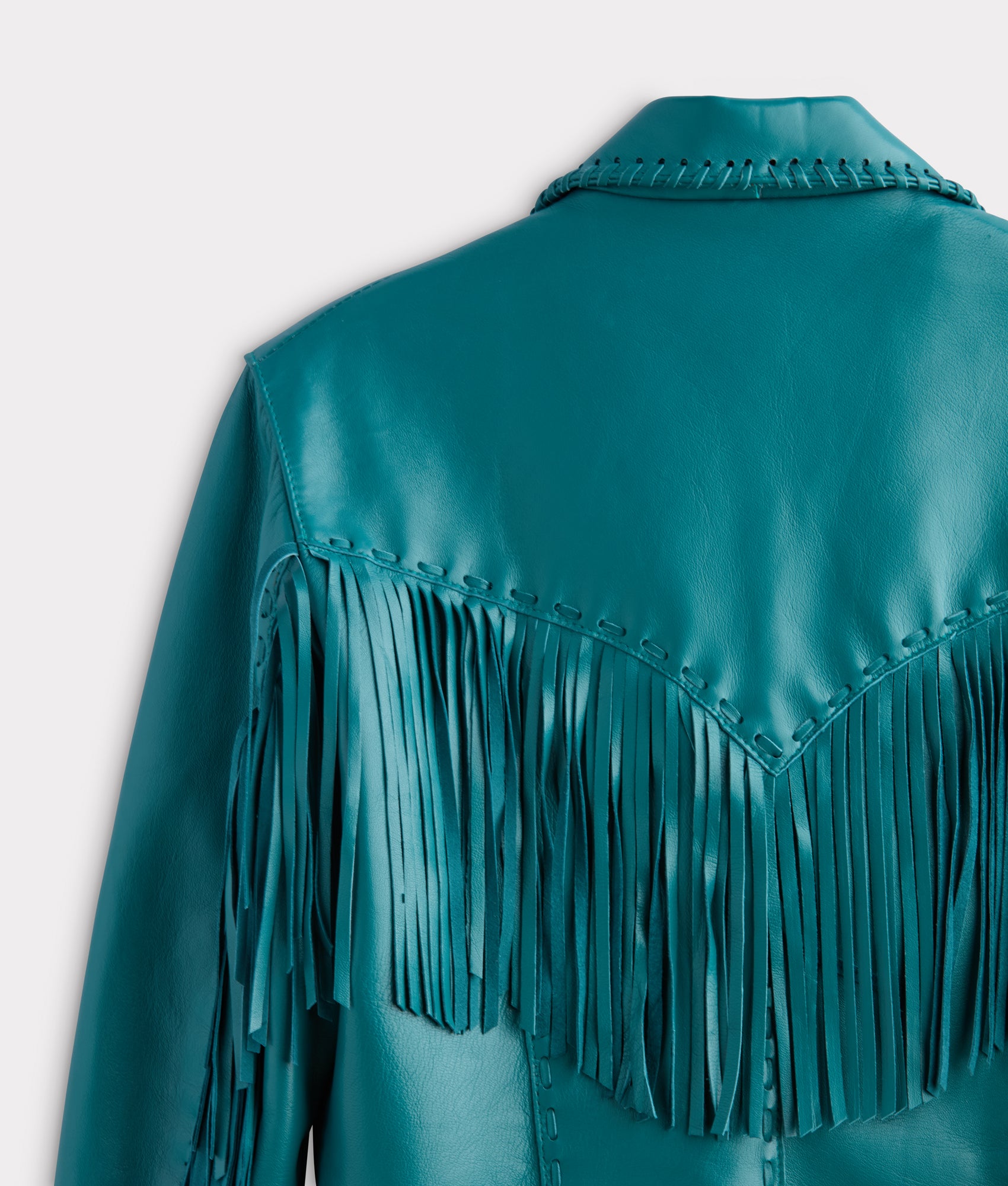 Tallulah Fringe Jacket :: Teal - Image 10