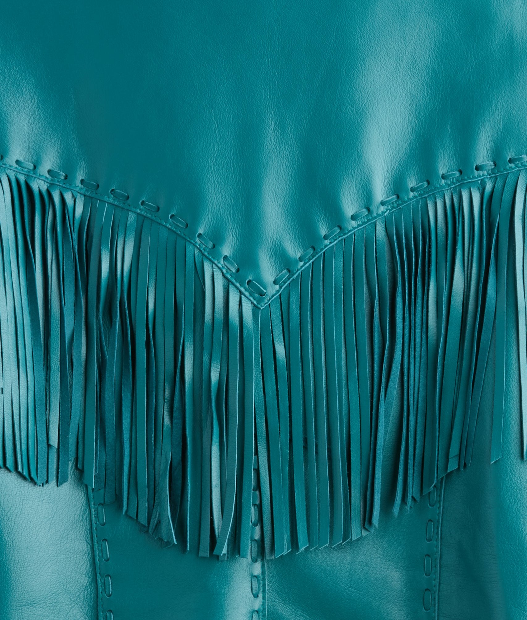 Tallulah Fringe Jacket :: Teal - Image 12
