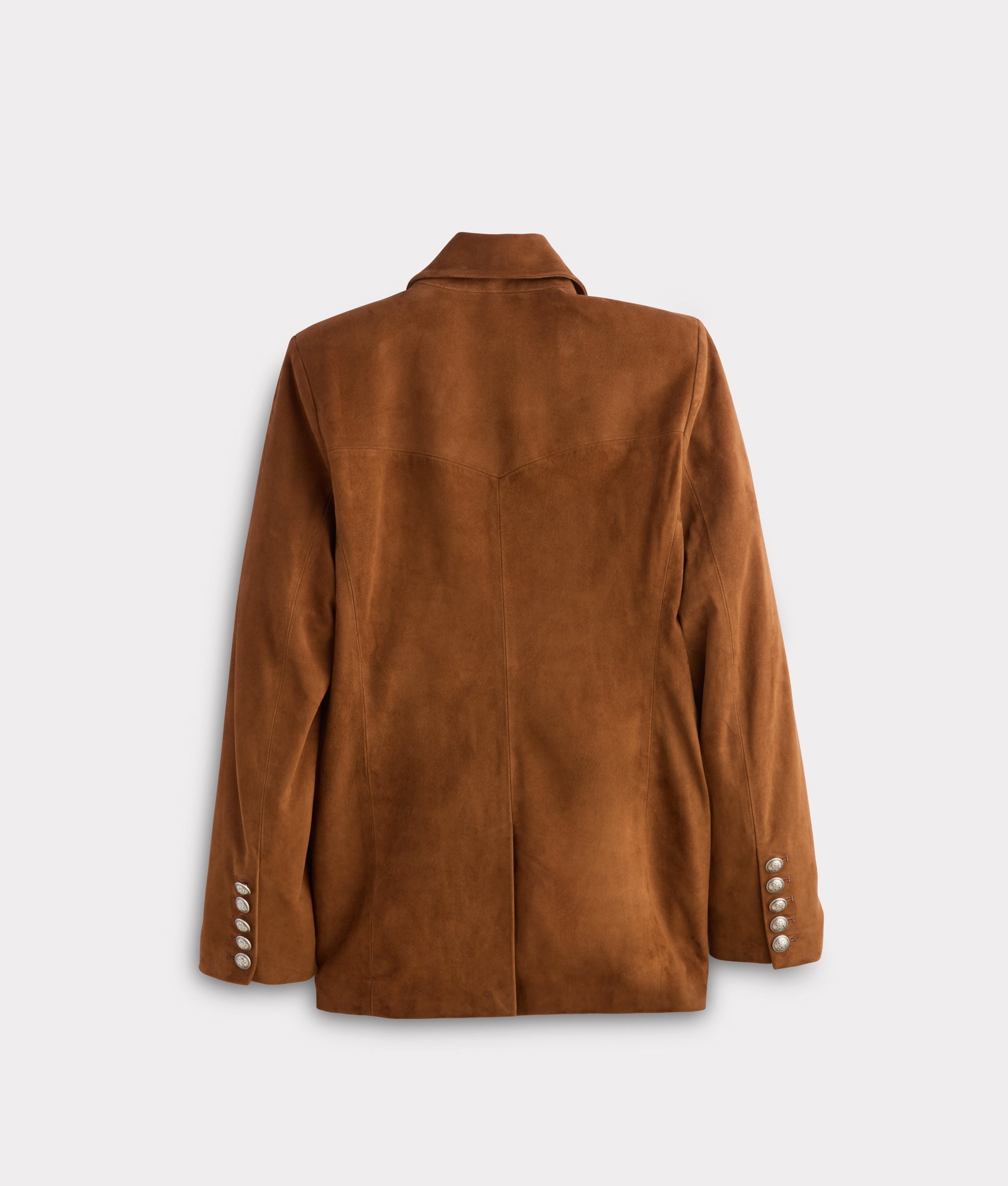 Valerie Suede Blazer :: Cognac - Image 4