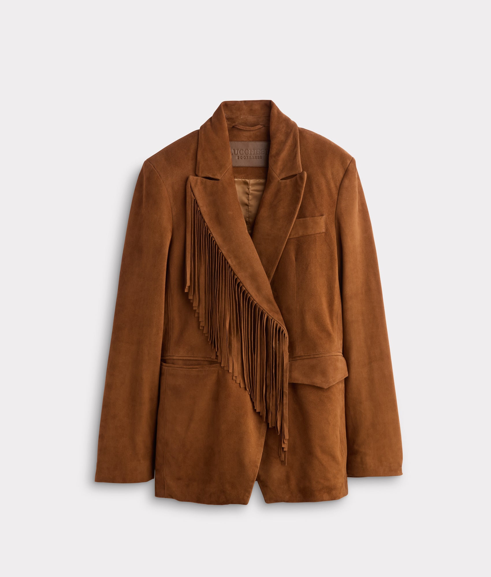 Valerie Suede Blazer :: Cognac