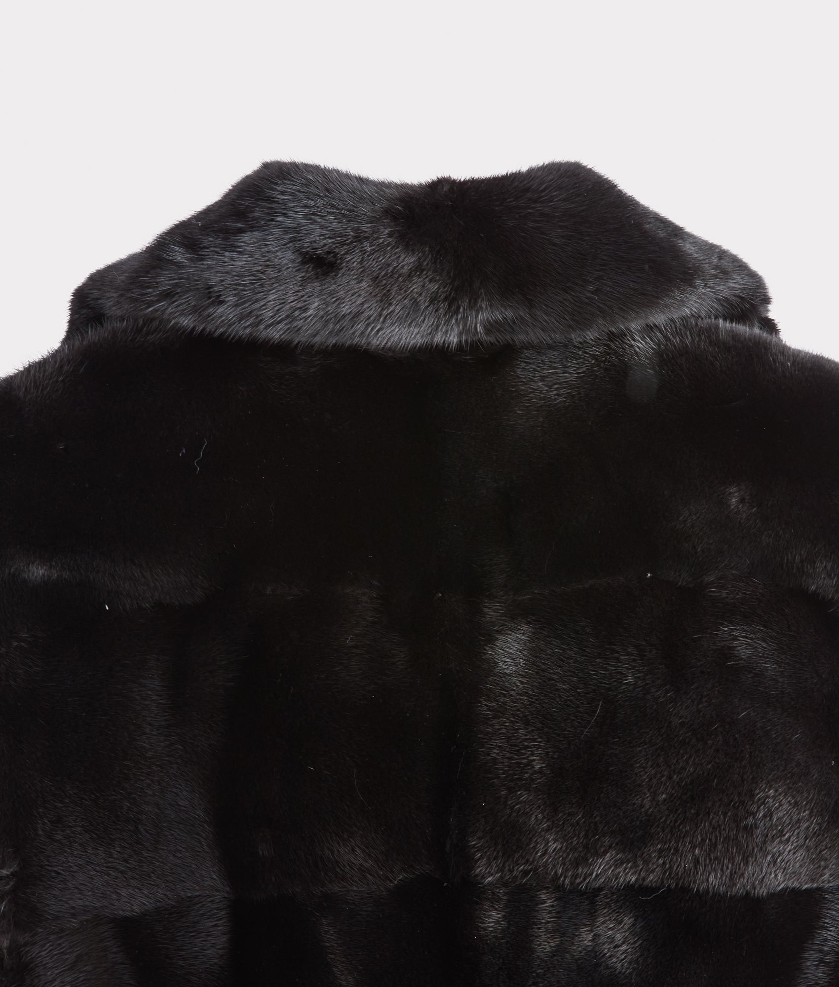 Andrea Sleeveless Fur Coat :: Black - Image 9