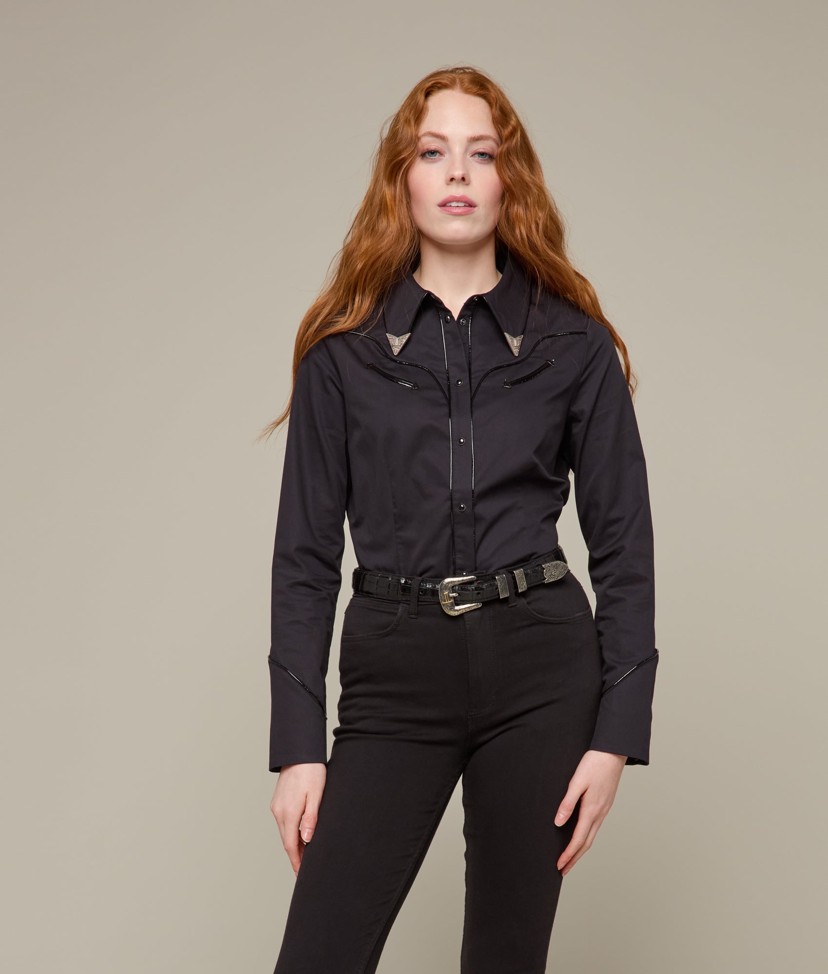 Miranda Blouse :: Black - Image 3