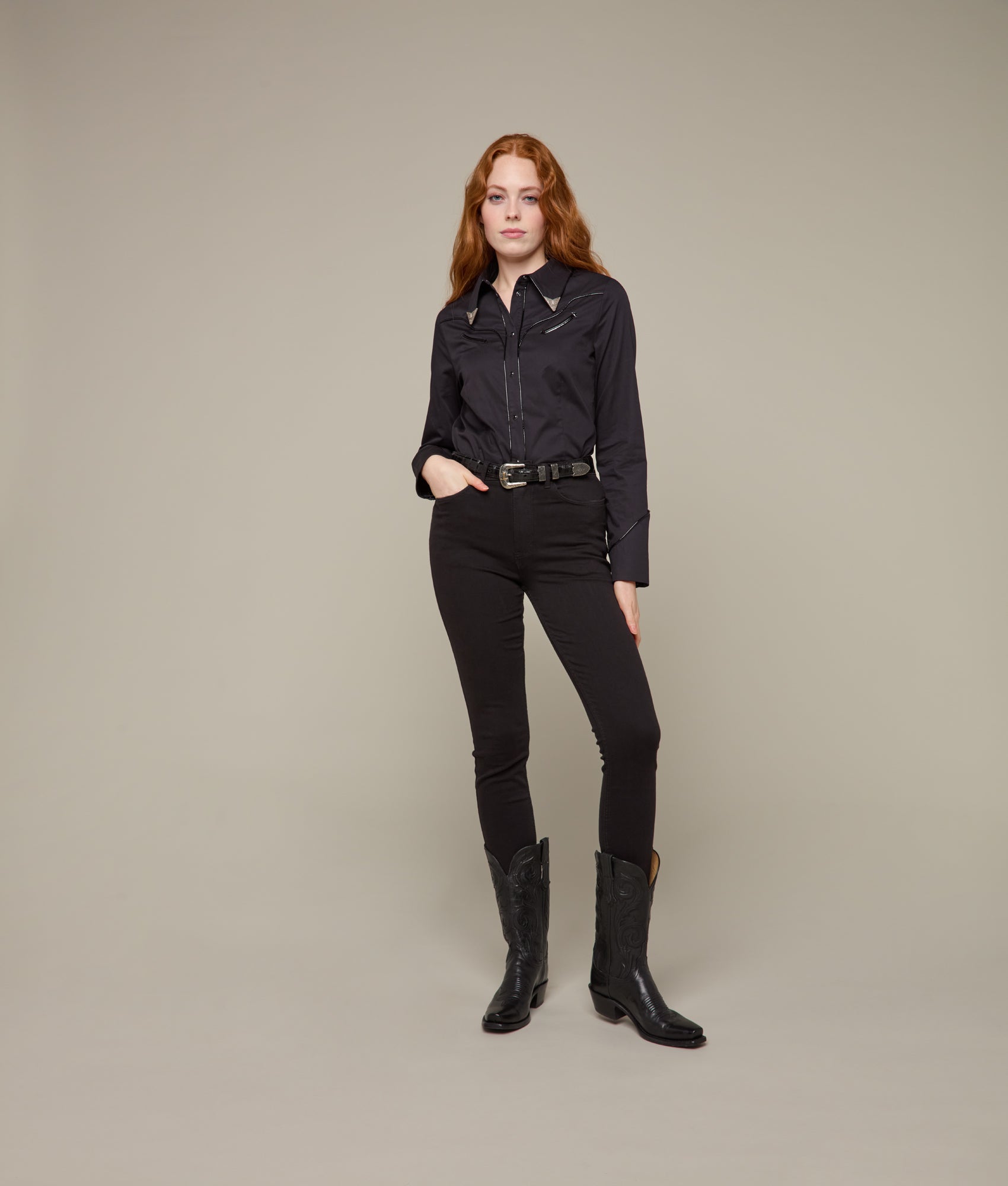 Miranda Blouse :: Black - Image 2