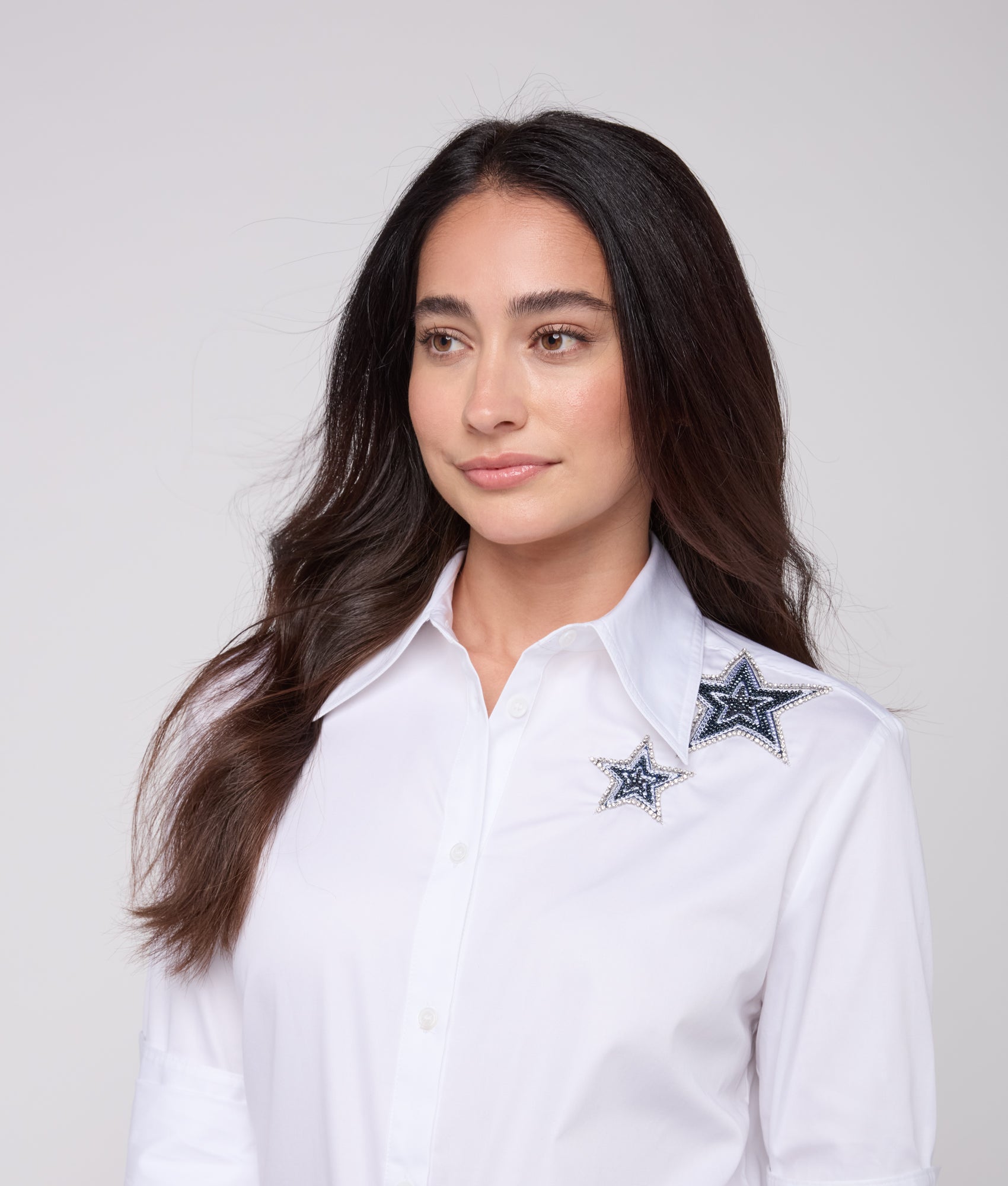 Lucchese x Dallas Cowboys Blouse :: White - Image 3