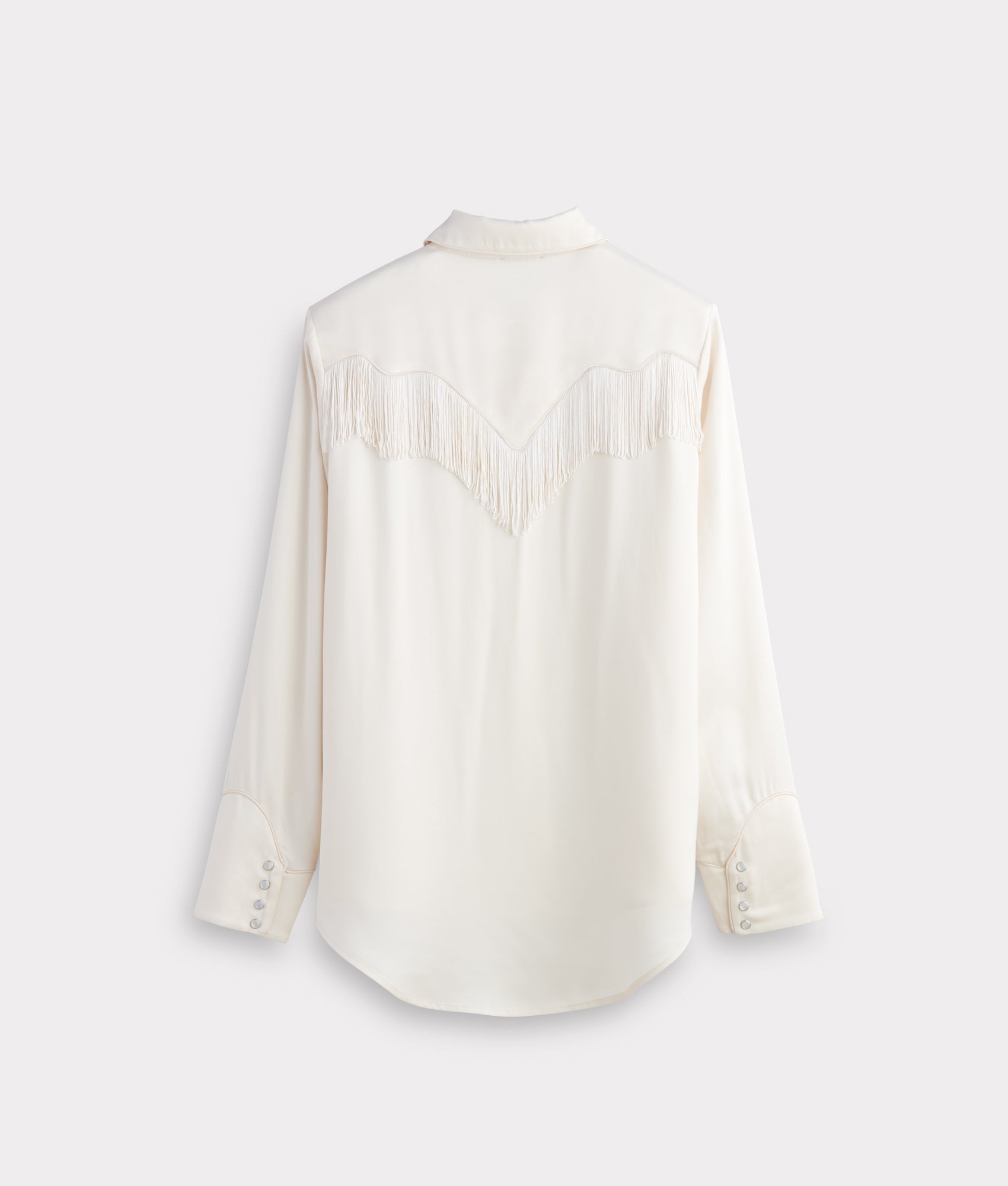 Mary Jane Fringe Blouse :: Oatmeal - Image 8