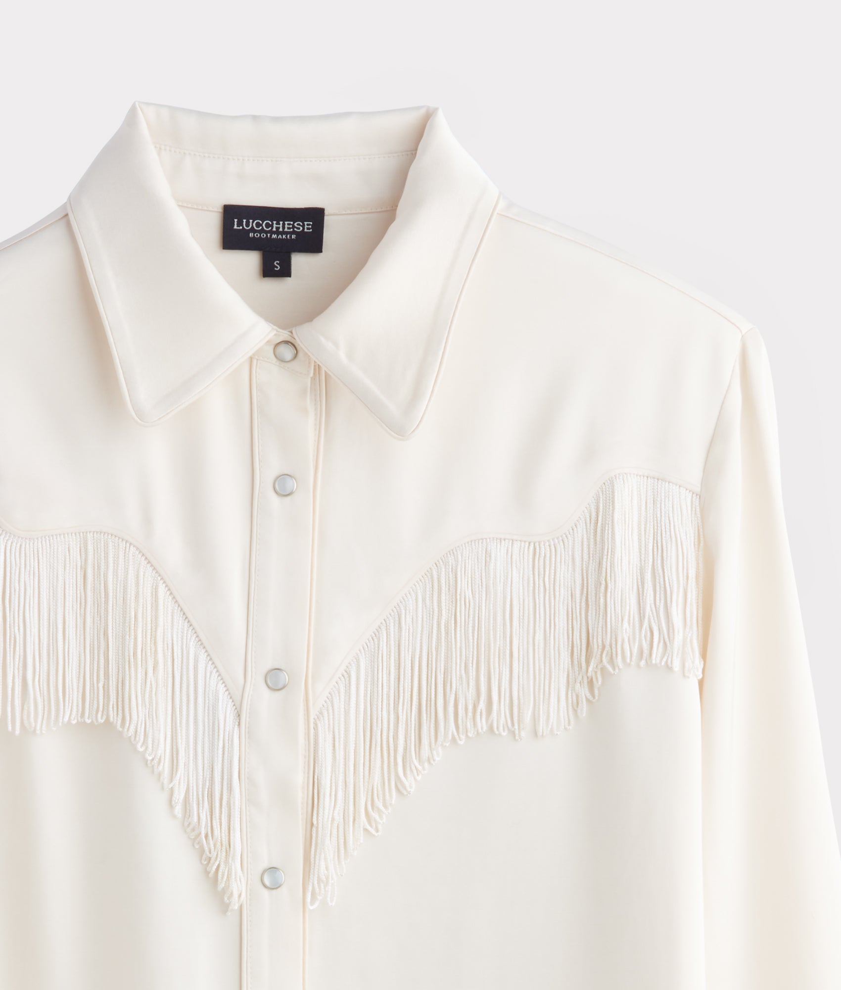 Mary Jane Fringe Blouse :: Oatmeal - Image 10