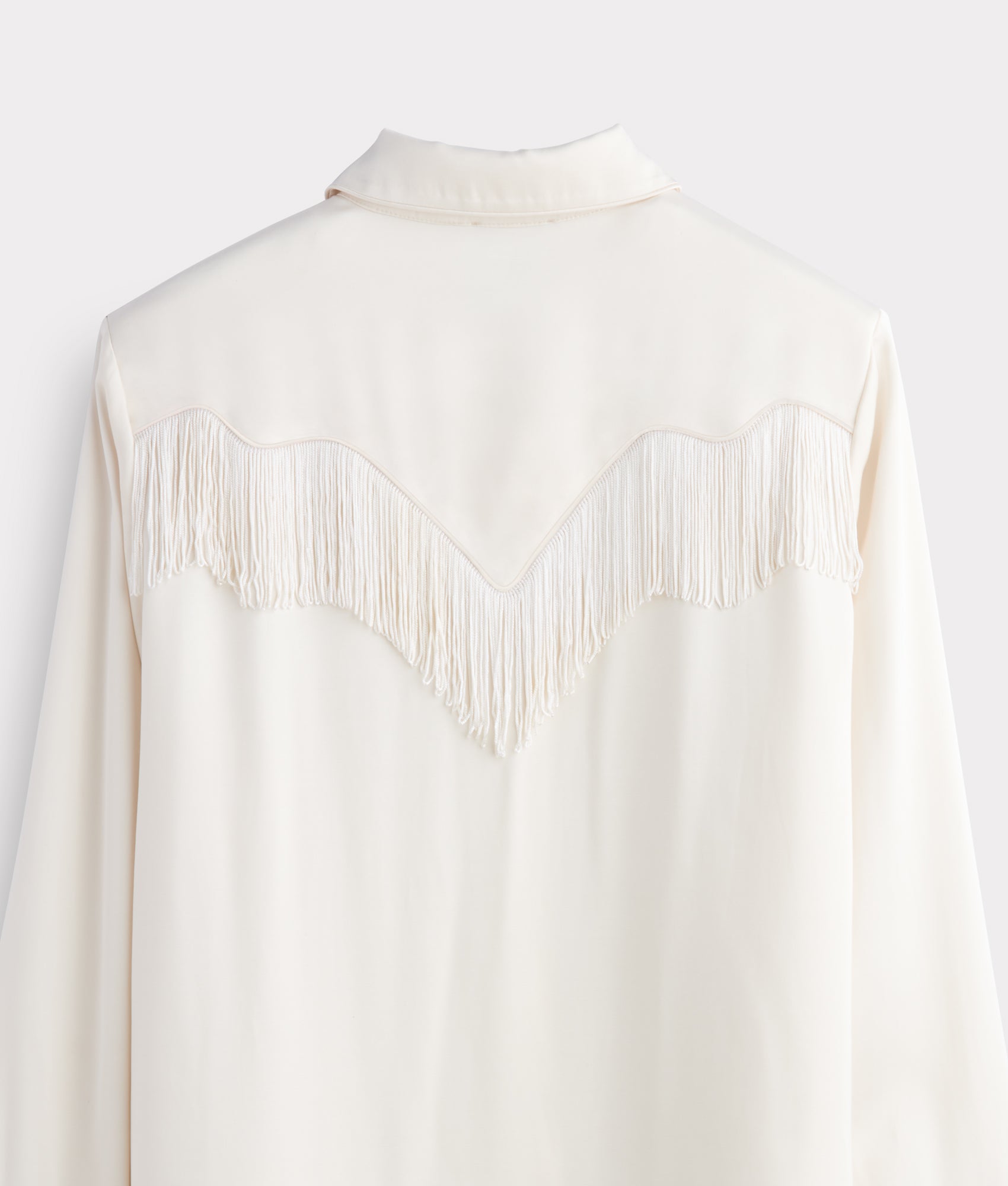 Mary Jane Fringe Blouse :: Oatmeal - Image 9