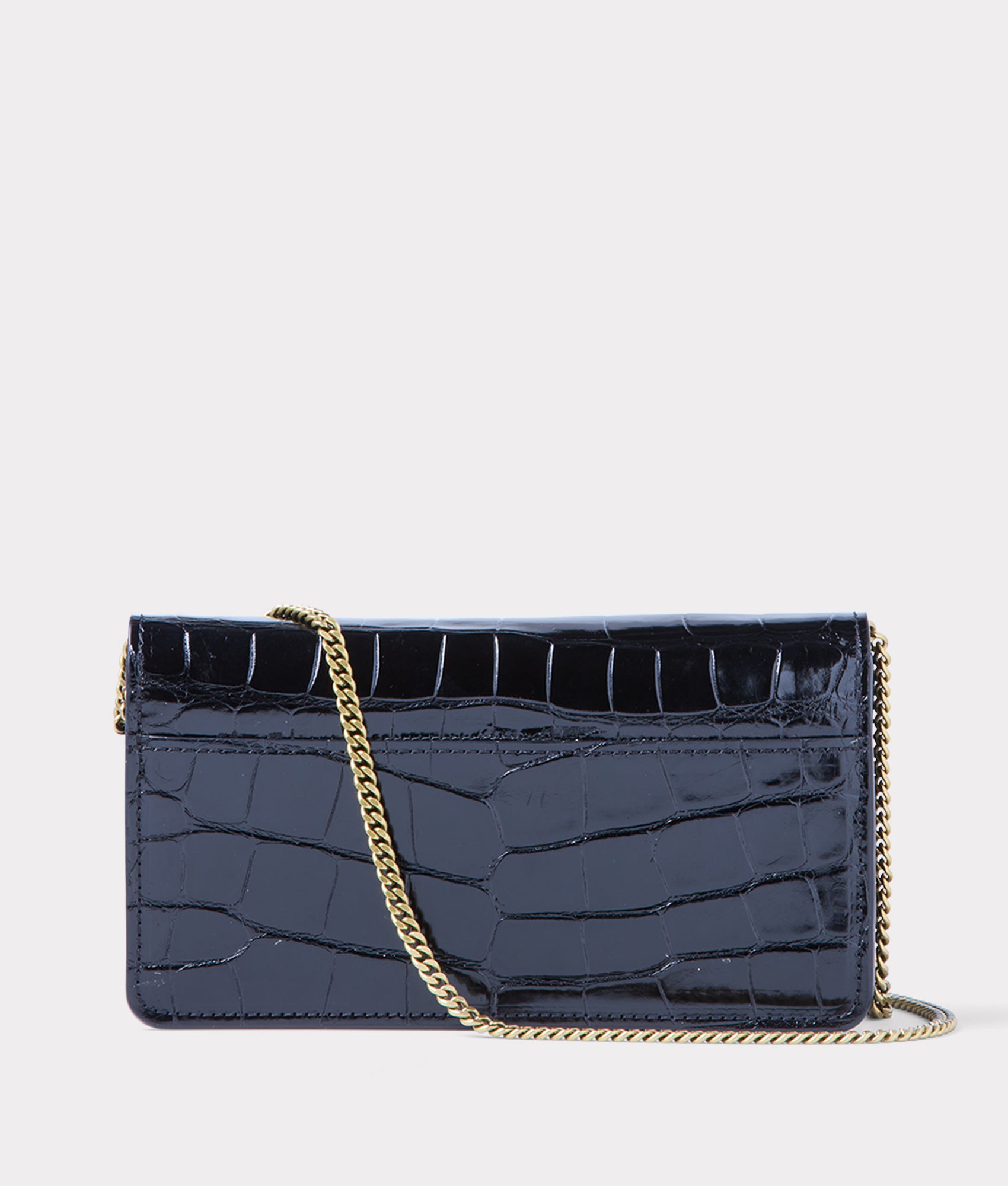 Long Exotic Wallet On A Chain :: Black - Image 7