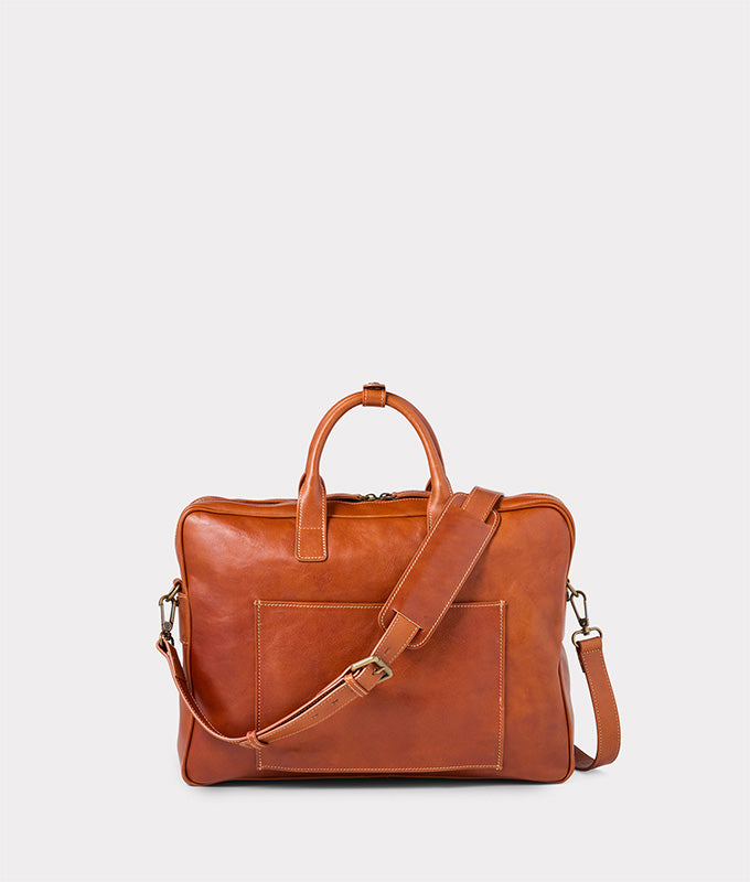 Cosimo Briefcase :: Cognac - Image 2