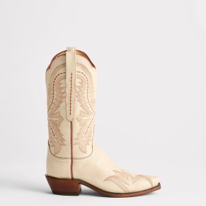 Tilly :: Glitz Cream W/ Burnt Orange Stitching