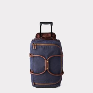Everyday Waxed Canvas Rolling Duffle :: Navy