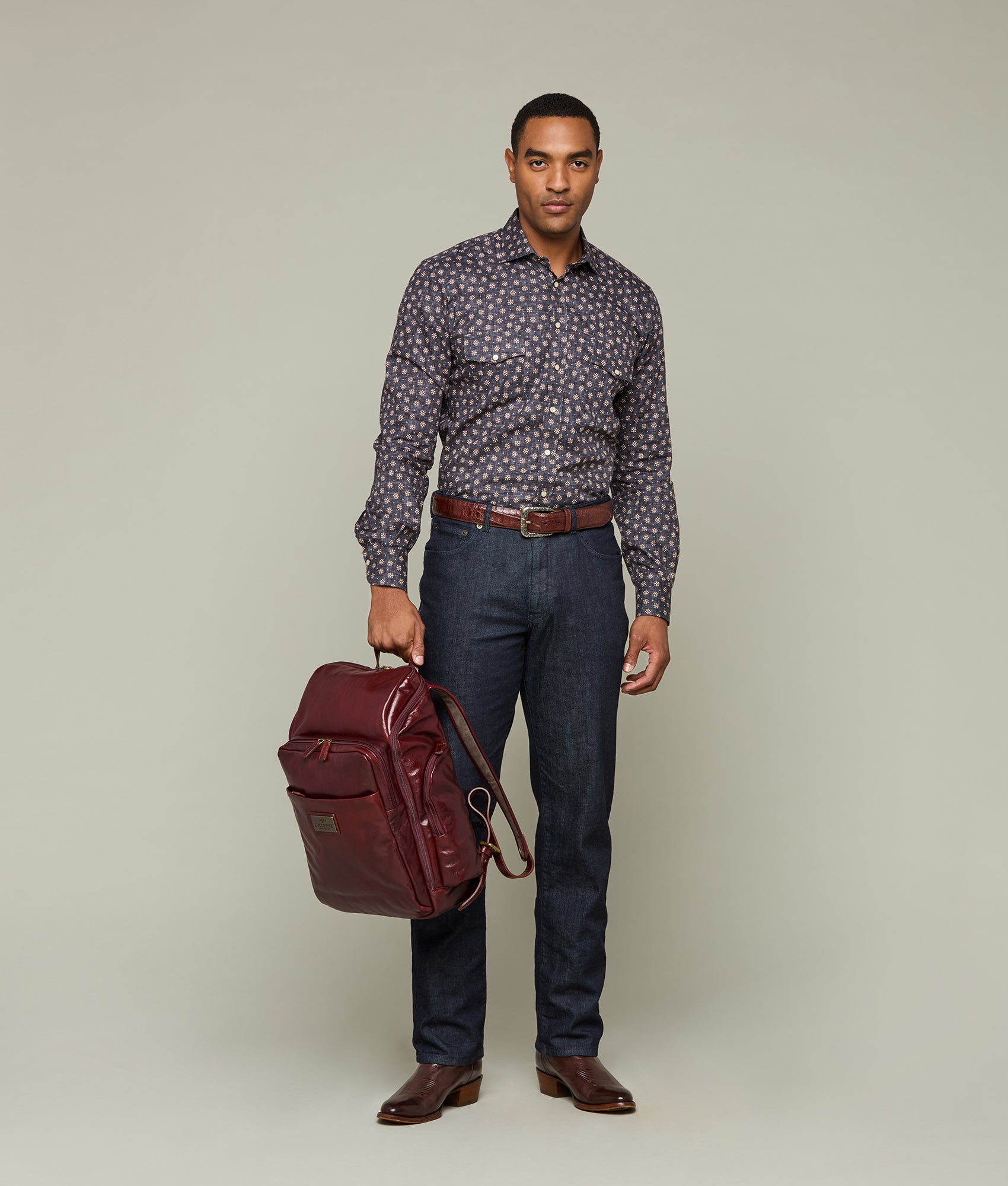Cosimo Backpack :: Burgundy - Image 3
