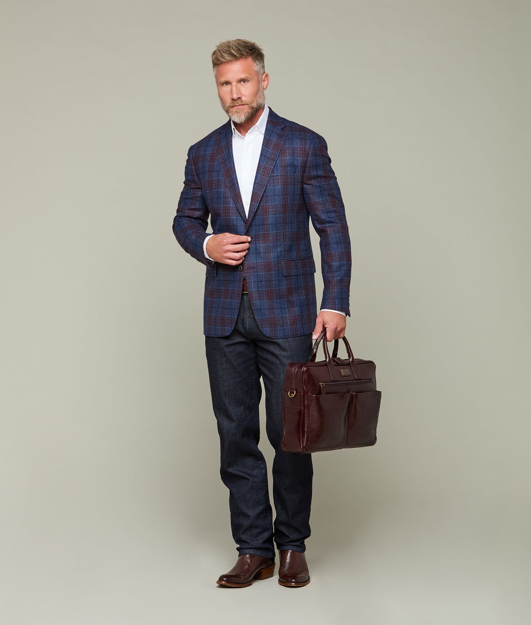 Cosimo Briefcase :: Chocolate - Image 2