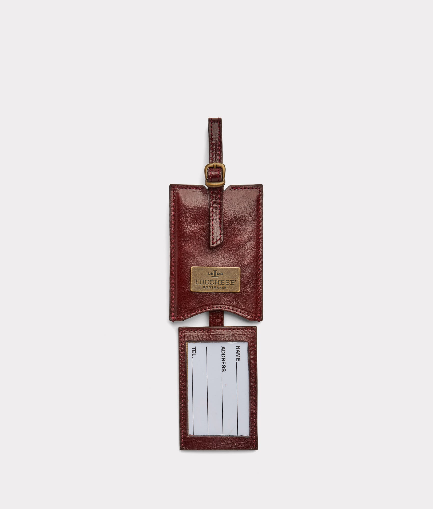 Cosimo Luggage Tag :: Burgundy - Image 2