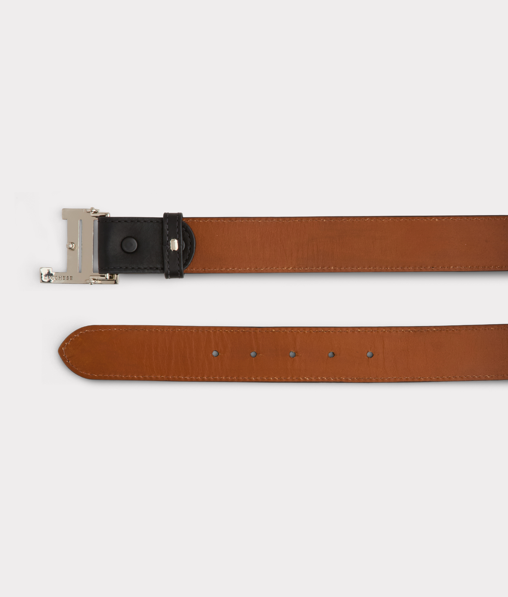 Women's Mirrored L Belt :: Black - Image 4