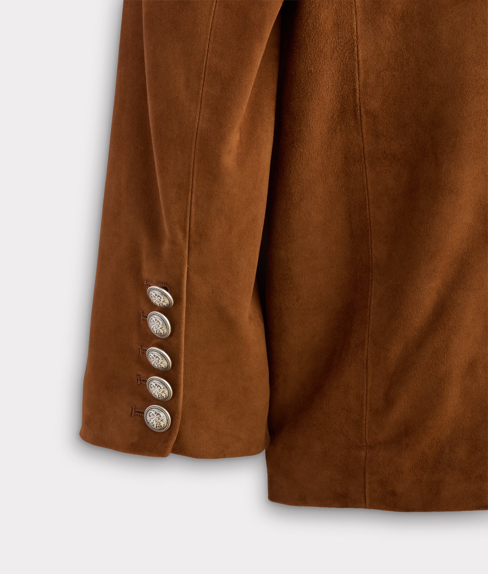 Valerie Suede Blazer :: Cognac - Image 6