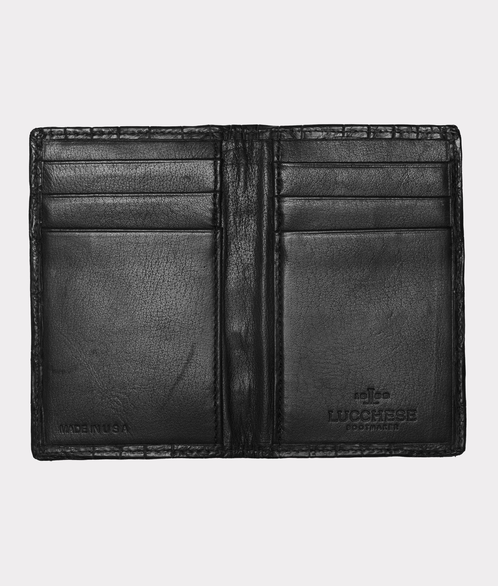 Bifold Wallet ?C Crocodile :: Black - Image 3