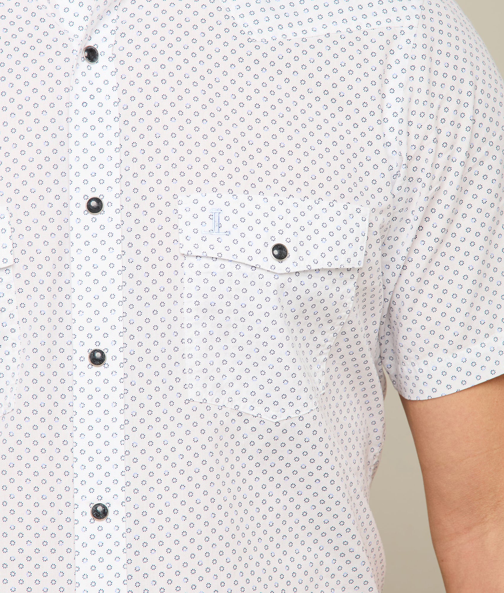 Austin Classic Fit :: Blue And Navy Circle Print - Image 5