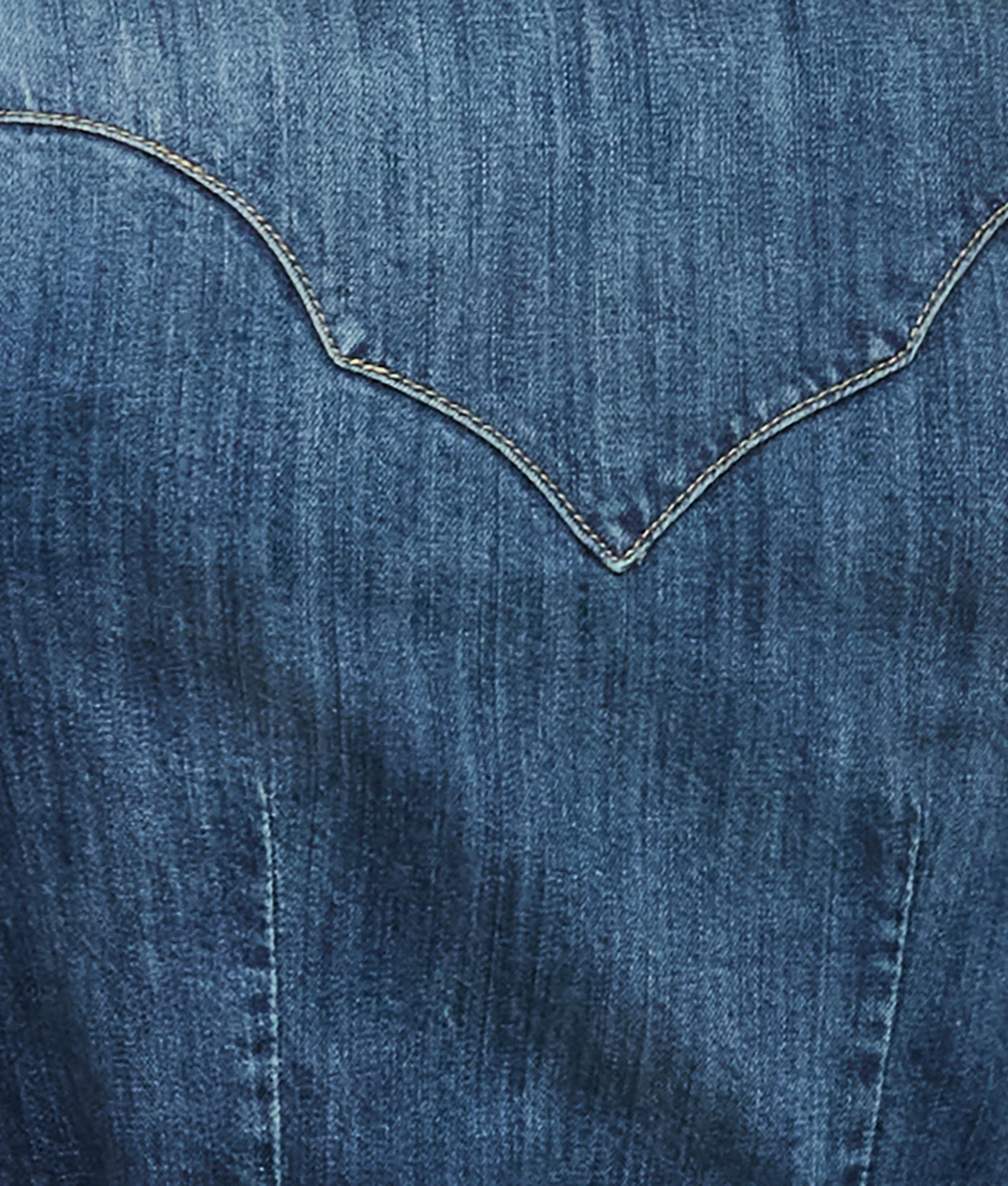 Long Denim Duster :: Medium Wash Denim - Image 10